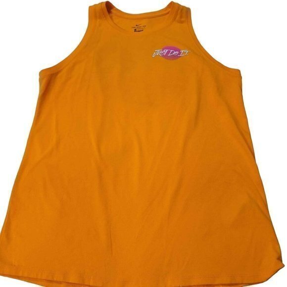 Nike Womens‎ Small Orange Ledgend Dri-fit Just Do It Tank Top - Picture 1 of 6